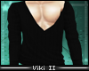 vII Open black sweater