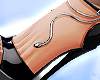 Silver Snake Heels