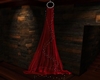 Transparent red curtain