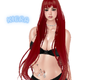 LONG RED HAIR WITH BANGS