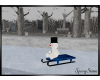 Snowman Sled Ride Ani