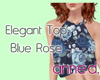 Elegant Top Blue Rose