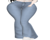 Gray flare jeans
