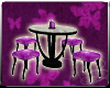 Silver/Purple Club Table