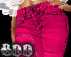 BDD Hot Pink Heart Jeans