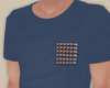 Studded Tee in Navy
