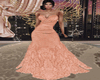 Peach Lace Gown {RL}