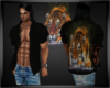 (J) Tiger Open Shirt Blk