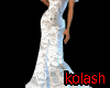 K*white sexy long dress
