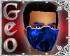 Geo Mask half blue