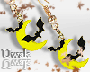 Yellow Halloween Earring