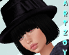 ! Black Hat+Black Hair