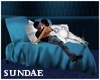 BLUE CUDDLE BED
