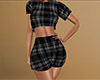 Gray PJs Plaid Short 1 F