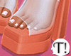 T! Beach Heels Orange