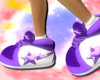 purple bape slippers