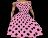 50s Pink with Black Dots