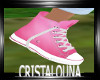 Pink unlaced sneaker