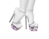 Purple Floral High Heels