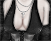 corset + necklace cross