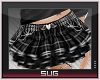 Sug* Black Plaid Skirt.