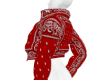 red bandana puffer
