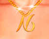 Necklace Letter N Female