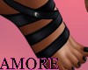Amore Dark Belt Socks
