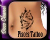 Pisces AS Belly Tattoo