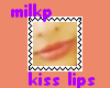 milk kiss lips stamps