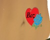 Boz Heart tattoo