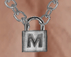 llzM.. Lock Necklace M