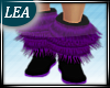 Kids purple fur boots