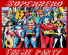 superhero party poster