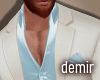 [D] Ecru&blue suit