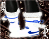 White Cortez Boots Blu