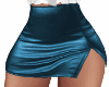 Leather Blue Skirt