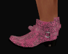 Hot Pink Snakeskin Boots