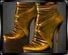 Gold Leather Boots