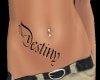 Destiny stomach tattoo