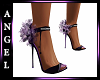 ANG~Purple Flower Shoes