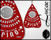 Red Ouija Earringss