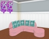 FF~ Pink - Teal Couch