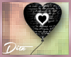 lovescript heart balloon