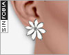 ::S::Flower Earrings Sil