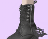 ☽ Leather Boots + Grey