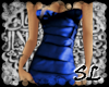 [SL] strapless blue dres