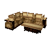 small gold couch