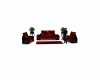 Romance in red couch set