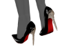 Black/Red Heels